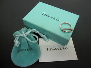 ☆TIFFANY＆Co./ティファニー PERETTI、ペレッティ 925刻印 フリーフォームティアドロップリング、リング、指輪 10号 2.9g☆