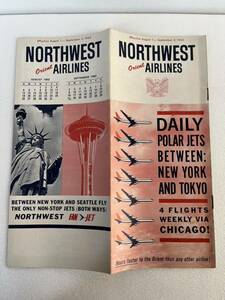 NORTHWEST orient航空　時刻表　15ページ　1962/8