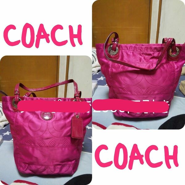 春色　COACH　コーチ　バッグ