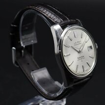 希少 GRAND SEIKO グランドセイコー クロノメーター セカンド 43999 手巻き 35石 1964年製 デイト 新品革ベルト アンティーク メンズ腕時計_画像4