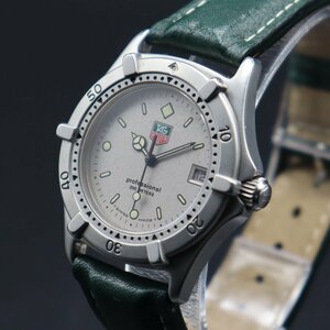 TAG HEUER タグホイヤー 2000シリーズ プロフェッショナル 200M防水 962.213F-2 クォーツ シルバーカラー デイト TAG HEUERベルト ボーイズ