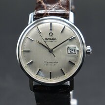 希少 OMEGA Seamaster DE VILLE オメガ シーマスター デビル Wネーム 自動巻き シーホース デイト 純正尾錠 スイス製 アンティーク メンズ_画像2