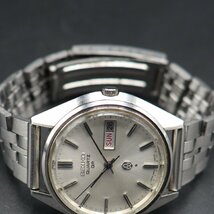 SEIKO QUARTZ QR セイコー シングルクォーツ 3863-7001 シルバー文字盤 日/英デイデイト 諏訪工場 メンズ腕時計_画像6