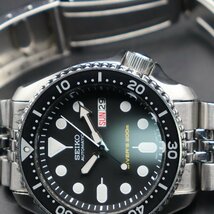 SEIKO DIVER'S セイコー ダイバーズ 200M防水 ブラックボーイ 自動巻き 7S26-0020 黒 波マーク デイデイト 純正ブレス ヴィンテージ メンズ_画像6