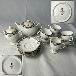 洋食器　WEDGEWOOD　ウェッジウッド　ティーセット　カップアンドソーサー　ポット　シュガーポット　ピッチャー　計15点　.0924