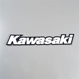◇UFO パンツレッグロゴ KAWASAKI/カワサキ ホワイト 縫い付けタイプ 展示品 検索/ジャケット/モトクロス (UF-1915-KW-W)