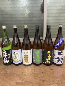 来福 純米酒 初しぼり/初亀 特別純米 初しぼり/奈良純米吟醸 生/越の白鳥 純米原酒/宮泉 純米酒/不動 しぼりたて 純米吟醸 生1800 ×6本 Ｆ