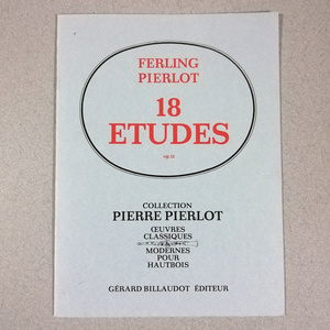 フェルリング・ピエルロ 18の練習曲 18ETUDES オーボエ 輸入楽譜 BILLAUDOT ビヨドー