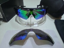 正規品 新品 偏光レンズ2枚付き OAKLEY RADAR EV PATH オークリー レーダー イーブイ パス Jade Blue Polarized ポラライズド サングラス_画像6