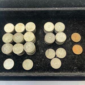 1円スタート/100円銀貨/稲穂92枚/鳳凰43枚/穴無し5円黄銅貨2枚/額面13510円分