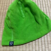 NORRONA WARM BEANIE BAMBOO GREEN / ELECTRIC BLUE L 108069 ニット帽 used美品_画像3