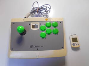 清掃動作品 アーケードスティック HKT-7300 DC ドリキャス ドリームキャスト セガ SEGA HKT-7002 ビジュアルメモリ- m