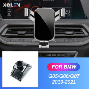 #1590# BMW G05 G06 G07 X5 X6 X7 2019-2021用の車の携帯電話ホルダー 換気グリッドへの重力およびGPSナビゲーション