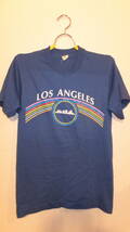 ★VELVA SHEEN★Ladies T shirts tops size M レディースＴシャツサイズＭ　USED IN JAPAN 難有　色褪せ　Los Angeles ロサンゼルス_画像1