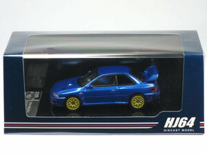 Hobby JAPAN 1/64 スバル インプレッサ 22B STi Version (GC8改) TYPE UK ソニックブルーマイカ (HJ645041BL)