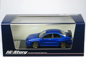 ハイストーリー 1/43 スバル インプレッサ S202 STi Version 2002 WRブルー・マイカ (HS402BL)