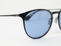 ケース黒 Ray-Ban レイバン RB3539-002/80 サングラス Erika metal エリカメタル ブラック ライトブルー 00280 エリカ メタル ボストン_画像4