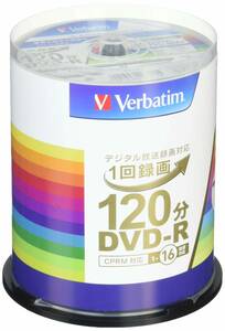  Mitsubishi Chemical носитель информации Verbatim 1 раз видеозапись для DVD-R(CPRM) VHR12JP100V4 ( одна сторона 1 слой /1-16 скоростей /100 листов ) A527