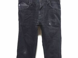 GERUGA 14oz STRAIGHT DENIM PANTS 34 size / ゲルガ ブラックデニム ストレートパンツ メンズ