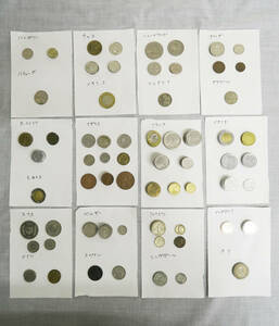 539 21ヵ国 古銭 外貨 外国コイン 硬貨 イギリス フランス イタリア チェコ メキシコ バニューダ スイス ドイツ スペイン など 207枚セット