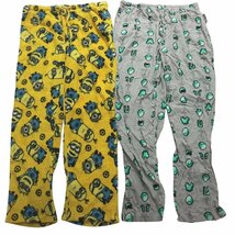 古着卸 まとめ売り パジャマパンツ MIX 8枚セット (メンズ XL) キャラクター ミニオン OP11 MQ9971_画像2
