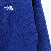 THE NORTH FACE ノースフェイス プルオーバー フリースジャケット ハーフジップ ワンポイント ブルー (メンズ XXL) O8461 /1円スタート_画像3