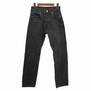 90年代 USA製 Levi's リーバイス 501 ジーンズ デニムパンツ 裏刻印511 ブラック (レディース 26×30) O8613 /1円スタート