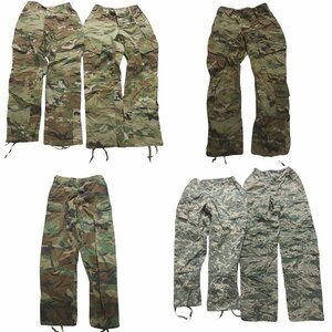 古着卸 まとめ売り フィールドパンツ 米軍実物 ミリタリー 6枚セット (メンズ S/25/28) カモMIX UM13 MQ9864 1円スタート