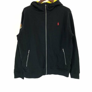 Polo by Ralph Lauren ポロ ラルフローレン フルジップ スウェット パーカー ブラック (メンズ XL) 中古 古着 P5062