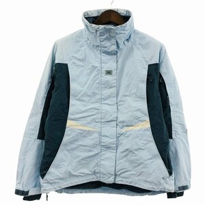 HELLY HANSEN ヘリーハンセン HELLY TECH ナイロンジャケット アウトドア キャンプ ライトブルー (レディース L) O9343 1円スタート