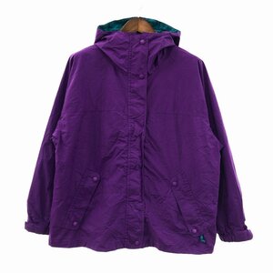 80年代~90年代 Eddie Bauer エディーバウアー GORE-TEX ゴアテックス マウンテンパーカーパープル (レディース L) O9612 1円スタート