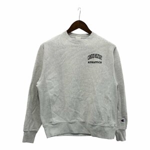 Champion チャンピオン リバースウィーブ CAMDEN MILITARY スウェット ワンポイントロゴ グレー (メンズ MEDIUM) 中古 古着 p5212