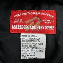 MARLBORO COUNTRY STORE マルボロカントリーストア ダウンジャケット 防寒 レッド (メンズ L) O5142 1円スタート_画像8