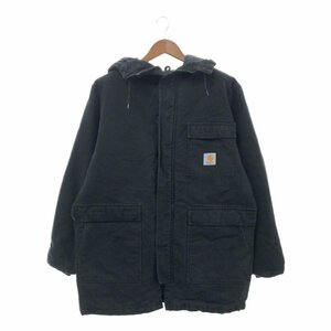 Carhartt カーハート シベリアンパーカー ダック地 ワークジャケット ブラック (メンズ L) P2408 1円スタート