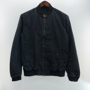 90年代 Barbour バブアー フルジップ ジャケット ユーロ ヨーロッパ古着 ブラック (メンズ ) P4629 1円スタート