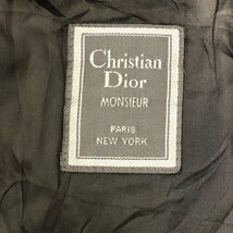 80年代 Christian Dior MONSIEUR クリスチャン ディオール トレンチコート ブラック (メンズ 42R) P5356 1円スタート_画像7
