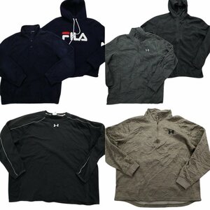 古着卸 まとめ売り スポーツブランドMIX フリース 6枚セット (メンズ L/XL) リーボック アンダーアーマー FL19 MR1957 1円スタート