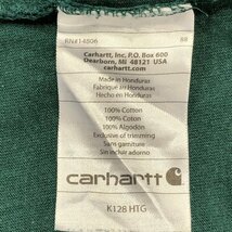 Carhartt カーハート ヘンリーネック 長袖Ｔシャツ ワーク ロンT グリーン (メンズ L) 中古 古着 P5408_画像5