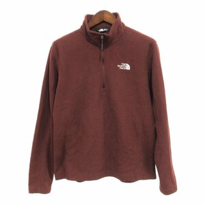 THE NORTH FACE ノースフェイス ハーフジップ フリース プルオーバー ジャケット アウトドア ブラウン (メンズ L) 中古 古着 P5589