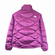 THE NORTH FACE ノースフェイス キルティングダウンジャケット 防寒 防風 アウトドア 防寒 パープル (レディース M) P0004 1円スタート_画像2