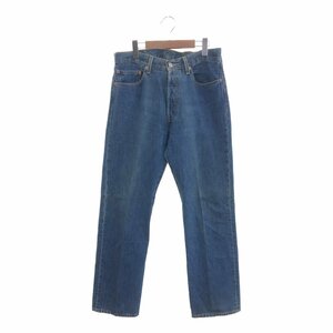 Levi's リーバイス 501 ストレート デニムパンツ アメカジ カジュアル ブルー (メンズ W33 L32) 中古 古着 p5824