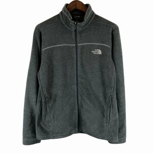 THE NORTH FACE ノースフェイス フルジップ フリースジャケット POLARTEC ポーラテック アウトドア グレー (メンズ M) P0476 1円スタート