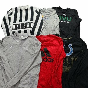 ★ 訳あり 40枚 ブランドMIX長袖Tシャツ セット スポーツブランド　アディダス 含む ( メンズ ) まとめ売り 古着卸 1円スタート W4129