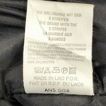 adidas アディダス ナイロン フーデッド ミドル コート スポーツ ブラック (メンズ XL相当) P0739 1円スタート_画像5
