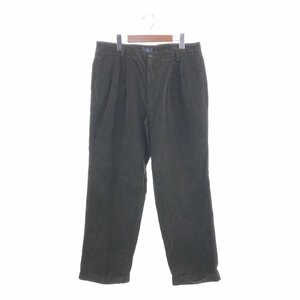 DOCKERS ドッカーズ 2タック コットン コーデュロイ パンツ ボトムス カジュアル ワーク ブラウン (メンズ W34 L30) 中古 古着 P6047