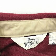 70年代 USA製 WOOLRICH ウールリッチ ウール CPO 長袖シャツ アメカジ カジュアル ワインレッド (メンズ XL) P1785 1円スタート_画像3