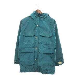 80年代 USA製 WOOLRICH ウールリッチ マウンテンパーカー ジャケット アウター カジュアル グリーン (メンズ L相当) 中古 古着 P5936