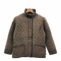 Barbour バブアー キルティング ジャケット ヨーロッパ古着 ブラウン (レディース 10) P2103 1円スタート_画像1