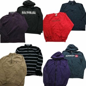 古着卸 まとめ売り ブランドMIXスウェット 8枚セット (メンズ M/L/XL) ノーティカ トミー Lee フルジップ SW7M MR1228 1円スタート