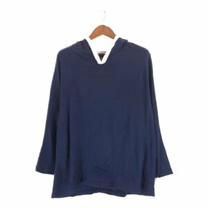 SALE///// NINA LEONARD セーラー 長袖Ｔシャツ 大きいサイズ ネイビー (メンズ 2X) P2840